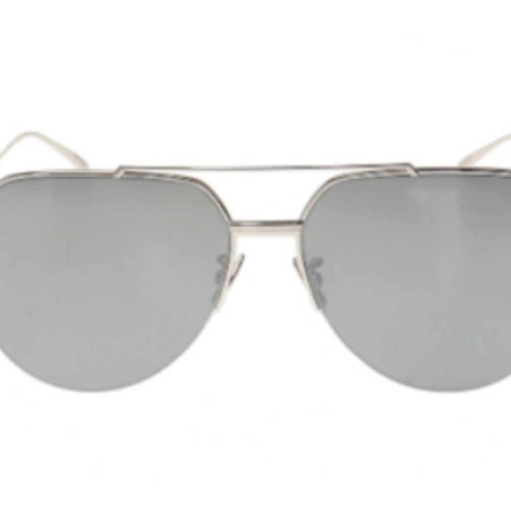 BOTTEGA VENETA SUNGLASSES WITH LOGO MSRP$480 BV1046S 004 in Silver Flash - Picture 3 of 6